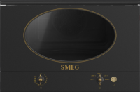 Микроволновая печь встраиваемая Smeg MP822NAO, антрацит/латунь