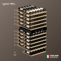 Винный шкаф Meyvel MV116-KBT2, черный