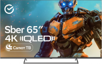Телевизор QLED Sber SDX-65UQ5231, Smart TV, темно-серый
