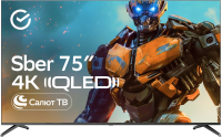 Телевизор QLED Sber SDX-75UQ5233, Smart TV, титан