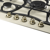 Варочная поверхность газовая Kuppersberg FS 710 C Bronze, бежевый/бронза/эмаль