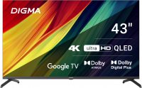 Телевизор QLED Digma DM-LED43UQB31, Smart TV, черный
