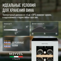 Винный шкаф Meyvel MV19NH-KWT1, белый