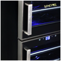 Винный шкаф Meyvel MV21-BF2 (easy), черный
