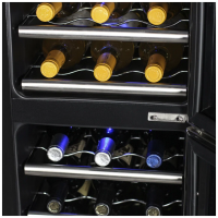 Винный шкаф Meyvel MV21-BF2 (easy), черный