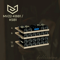 Винный шкаф Meyvel MV22-KBB1, черный