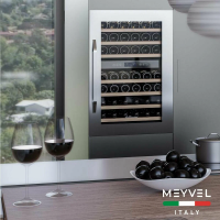 Встраиваемый винный шкаф Meyvel MV42-KSB2, серебристый