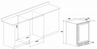 Винный шкаф Meyvel MV46-KBT2, черный