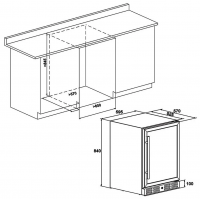 Винный шкаф Meyvel MV46-KBT2, черный