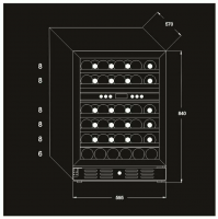 Винный шкаф Meyvel MV46-KBT2, черный