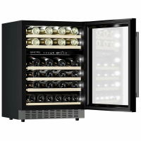Винный шкаф Meyvel MV46PRO-KST2, нержавеющая сталь