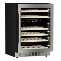Винный шкаф Meyvel MV46PRO-KST2, нержавеющая сталь