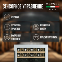 Винный шкаф Meyvel MV46PRO-KWT2, белый