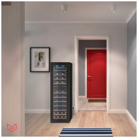 Винный шкаф Meyvel MV53-KBF2, черный