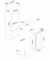 Винный шкаф Meyvel MV66-KSB1, черный