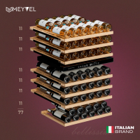 Винный шкаф Meyvel MV77PRO-KBT2, черный