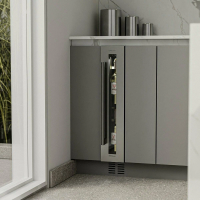 Винный шкаф Meyvel MV9-KST1, серебристый