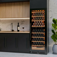 Винный шкаф Meyvel MV95-KBT2 (Slim), черный