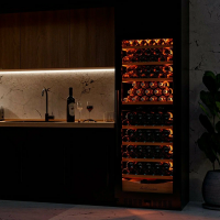 Винный шкаф Meyvel MV95-KBT2 (Slim), черный