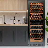 Винный шкаф Meyvel MV95-KBT2 (Slim), черный