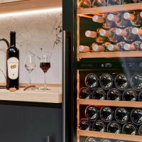 Винный шкаф Meyvel MV95-KBT2 (Slim), черный