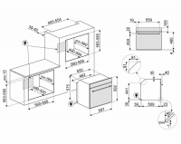 Духовой шкаф электрический Smeg SF68C1AO, антрацит