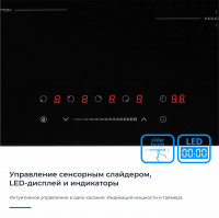 Индукционная варочная панель Zugel ZIH604B, черный