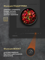 Комбинированная варочная панель Hiberg i-VM 9035 B, черный