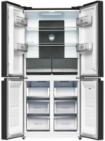 Холодильник Side-by-Side Kuppersberg NFFD 186 BG, черный/стекло
