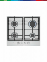 Варочная поверхность газовая Bosch PCP6A5I90M, нержавеющая сталь