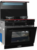 Плита комбинированная Hiberg S-FEG 92 с вытяжкой i-VM 9120, черный