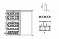 Встраиваемый винный шкаф Caso WineComfort 660 Smart, серебристый