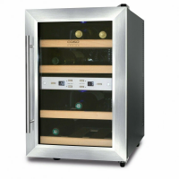 Встраиваемый винный шкаф Caso WineDuett 12, серебристый