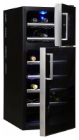 Встраиваемый винный шкаф Caso WineDuett Touch 21, черный