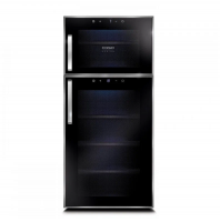 Встраиваемый винный шкаф Caso WineDuett Touch 21, черный