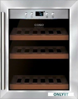 Встраиваемый винный шкаф Caso WineSafe 12 Classic, серебристый