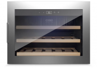 Встраиваемый винный шкаф Caso WineSafe 18 EB Inox, серебристый
