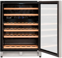 Встраиваемый винный шкаф Climadiff CBU51D1X, серебристый