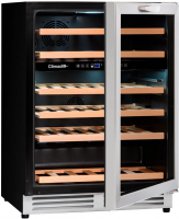 Встраиваемый винный шкаф Climadiff CBU51D1X, серебристый
