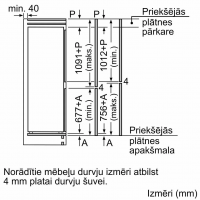 Холодильник встраиваемый Bosch KIV865SE0, двухкамерный, No Frost, белый