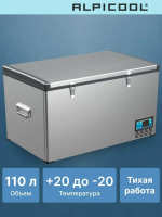 Автомобильный холодильник Alpicool BD110 (12/24), серебристый