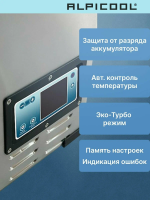 Автомобильный холодильник Alpicool BD110 (12/24), серебристый