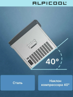 Автомобильный холодильник Alpicool BD85 (12/24), серебристый