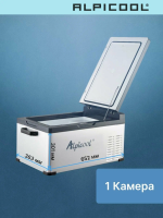 Автомобильный холодильник Alpicool C25 (12/24), серебристый