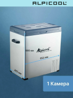 Автомобильный холодильник Alpicool C75 (12/24), стальной