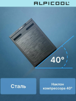 Автомобильный холодильник Alpicool CR40X, черный