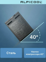 Автомобильный холодильник Alpicool CR50X, черный