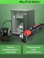 Автомобильный холодильник Alpicool CR85X, черный