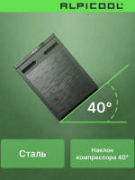 Автомобильный холодильник Alpicool CR85X, черный