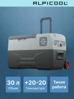 Автомобильный холодильник Alpicool CX30 (12/24), темно-серый